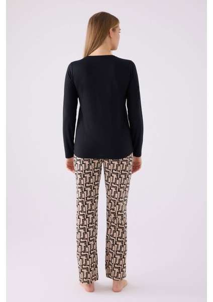 8891 Kadın Uzun Kol Pijama Takım modelleri