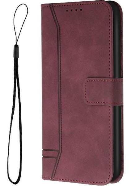 Telefon Kılıfı Için Xiaomi Redmi Turbo 3 Flip Folio Cüzdan Pu Deri El Kartı (Yurt Dışından) modelleri