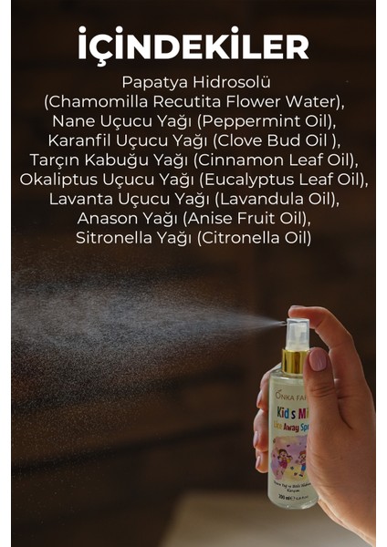 Kidsmix Bit Sirke Spreyi 200 ml Doğal Koruyucu Içermez Okula Kışa Hazırlık Lice Spray fırsatları