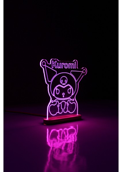 Kuromi Pembe Lamba / Hello Kitty Gece Lambası / Aydınlatma / LED Işıklı / Ambians Işığı modelleri