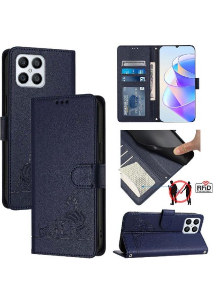 Onur Için Kılıf X30I 5g Kart Yuvası Tutucu Kickstand Kedi Rfıd Cüzdan Flip (Yurt Dışından) indirimleri