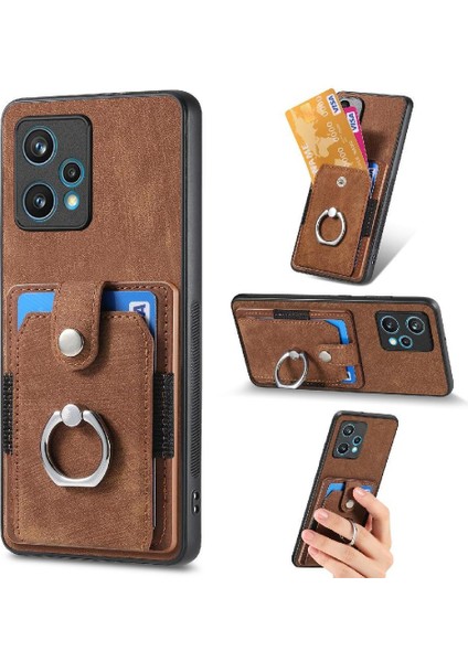 Realme 9 Pro Artı Crad Yuvası Standı Manyetik Araç Montaj Yüzük Tutucu (Yurt Dışından)
