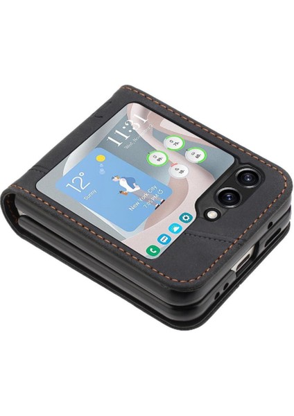 Telefon Kılıfı Için Samsung Galaxy Z Flip 6 Flip Folio Cüzdan Kart Yuvaları Kapak (Yurt Dışından) fırsatları