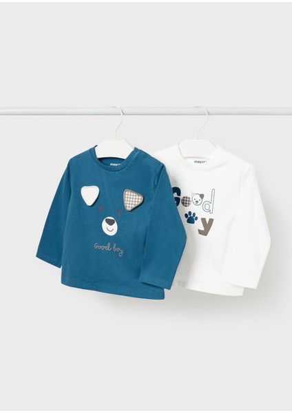 Erkek Bebek Sweatshirt ve Tshirt Set