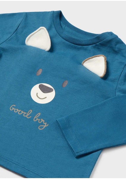 Erkek Bebek Sweatshirt ve Tshirt Set