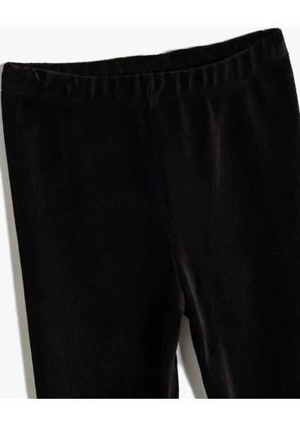 Kız Çocuk Tayt Siyah Renk Yumuşak ve Rahat Kullanım İçin Tasarlandı modelleri