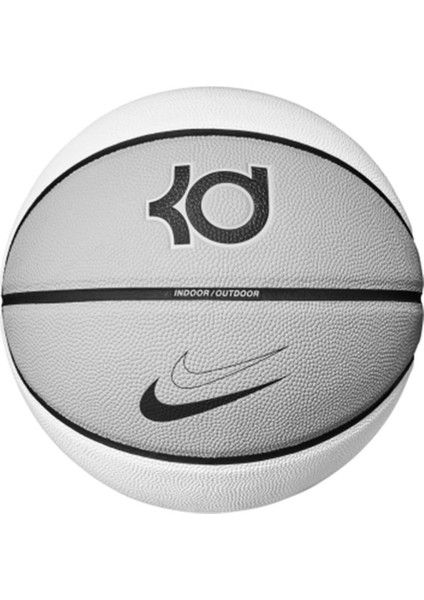 All Court 8p K Durant Deflated Unisex Basket Topu Beyaz / Gri