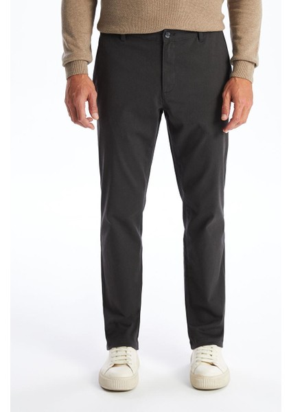 Standart Kalıp Gabardin Erkek Chino Pantolon