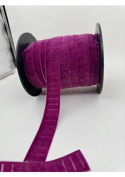 3 cm Lazer Kesimli Kadife-5 Metre-Mor