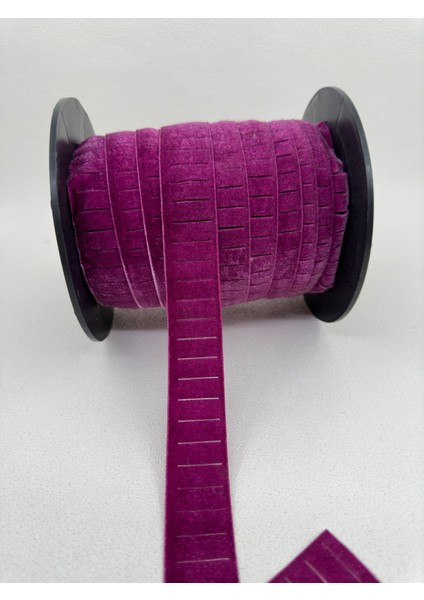 3 cm Lazer Kesimli Kadife-5 Metre-Mor