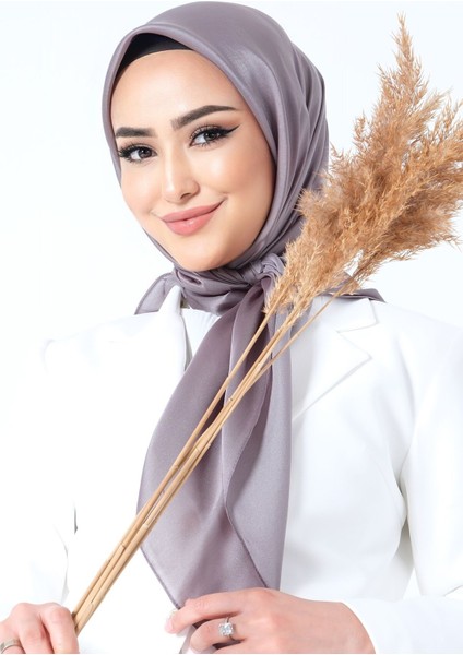 Füme Harem Scarf Kristal Saten Eşarp modelleri