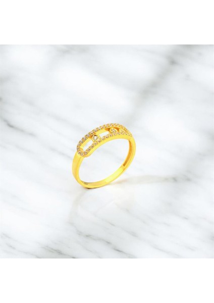 22 Ayar Altın Tasarım Yüzük - 0180544