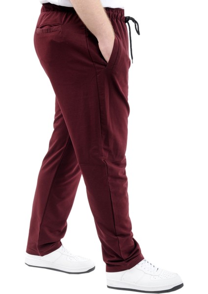 Büyük Beden Erkek Eşofman Altı Classic 2 Ip 11100 Mürdüm modelleri