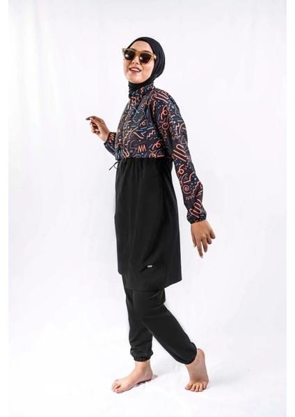 22110 Dijital Desenli 2 Li Tesettür Mayo fırsatları