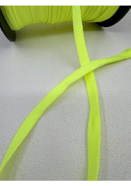 1 cm Kordon Polyester-5 Metre-Fosforlu Yeşil