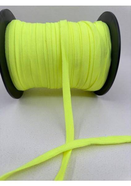 1 cm Kordon Polyester-5 Metre-Fosforlu Yeşil