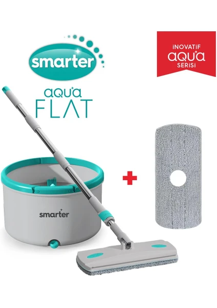 Aqua Flat + Otomatik Temizlik Seti Tablet Mop Paspas