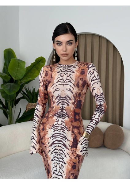 Panter Model Sandy Uzun Elbise