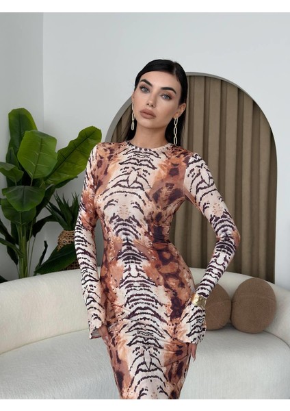 Panter Model Sandy Uzun Elbise