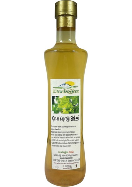 Çınar Yaprağı Sirkesi 500 ml