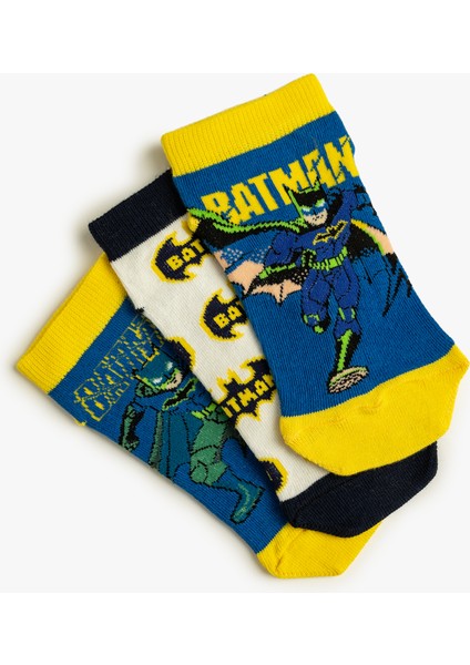 3'lü Batman Çorap Seti Lisanslı