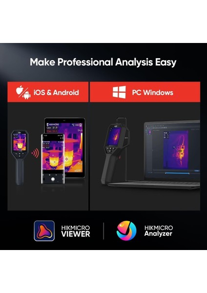Hıkmıcro B01 Termal Kamera 256 x 192 Ir Çözünürlük, Wifi