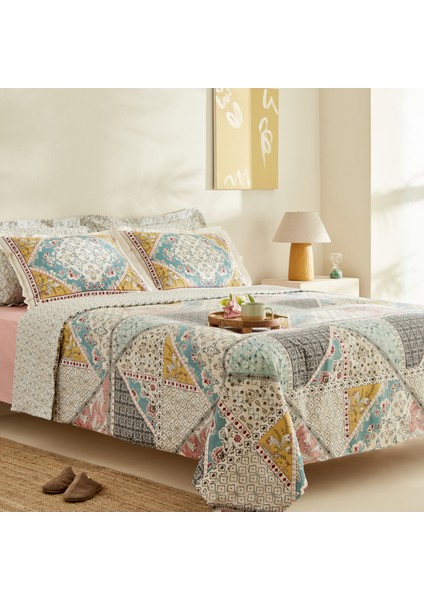 Karaca Home Edella %100 Pamuk Tek Kişilik Nevresim Takımı Multicolor