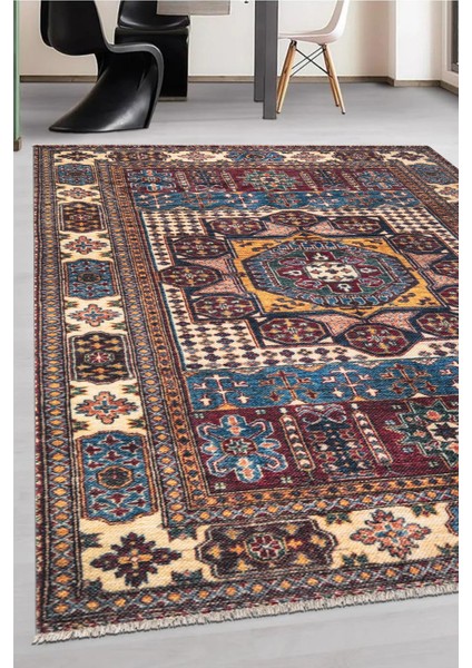 2304 Geleneksel Motif Yumuşak Doku Leke Tutmayan Modern Halı Kilim
