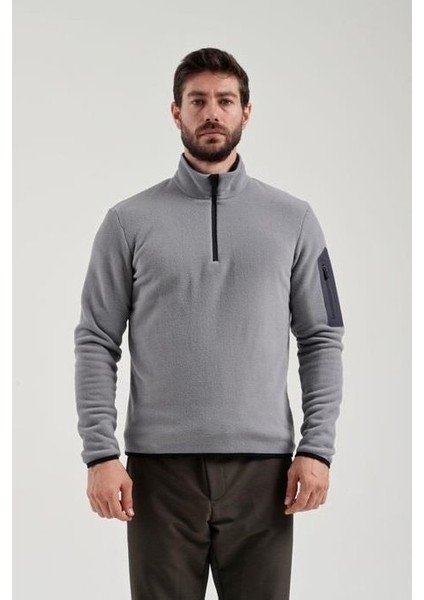 Erkek Yarım Fermuarlı Polar 2312002 Grey 2312002-057
