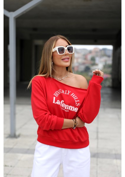 DB Didem Butik Basklı Sweatshirt