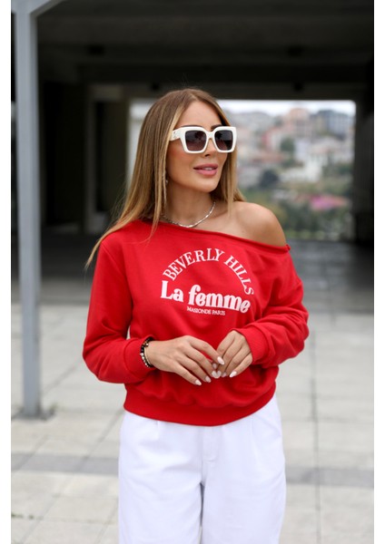 DB Didem Butik Basklı Sweatshirt