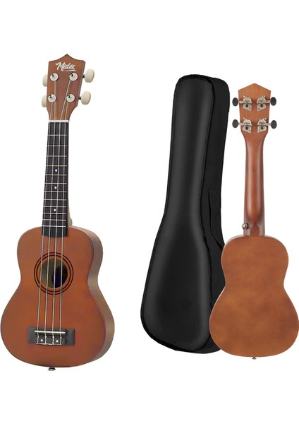 UKX-901M Brown Soprano Ukulele (Askı Çanta Metod Pena)