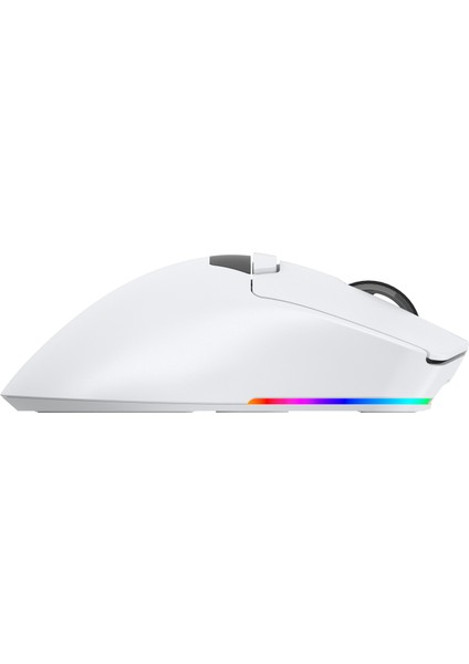 Raito RefleX 26000 Dpi Pixart PAW 3395 OLED Ekran & Makro Yazılım PTFE Kaplama 59gr RGB Kablosuz Gaming Mouse (2.4Ghz + BT + Type-C)