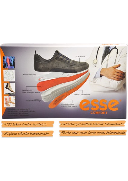 Esse 28607 Taba Ortopedik Deri Erkek Günlük Ayakkabı fırsatları