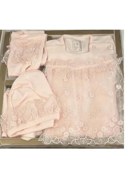 Caramel 5 Li Set - Caramell - Pembe - 0-3 Ay - 9013-PEMBE-0-3 Ay