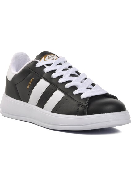 B-573 Siyah-Beyaz Bağcıklı Unisex Sneaker modelleri