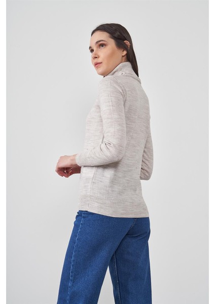 Çetinkaya Miramira Bisiklet Yaka Kar Melanj Triko fırsatları