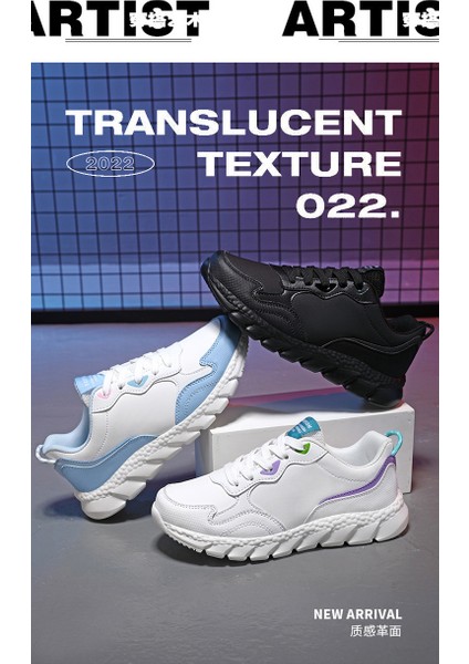 Kadın Bahar Deri Su Geçirmez Koşu Şok Emici Ultra Hafif Düz Spor Ayakkabı (Yurt Dışından) fiyatları