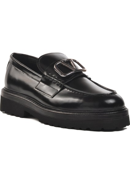 Premium 602 Siyah Geniş Kalıp Deri Erkek Klasik Ayakkabı modelleri