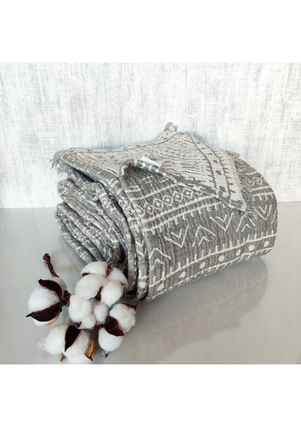 Aztek Desen 4 Katlı Multi Müslin Naturel %100 Pamuklu 2 Adet Yastık Kılıfı 50X70CM fırsatları