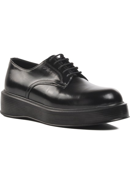 Premium 2128 Siyah Geniş Kalıp Deri Erkek Klasik Ayakkabı modelleri