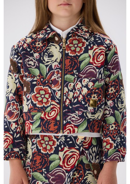 Bg Store Kız Çocuk Desenli Ceket modelleri