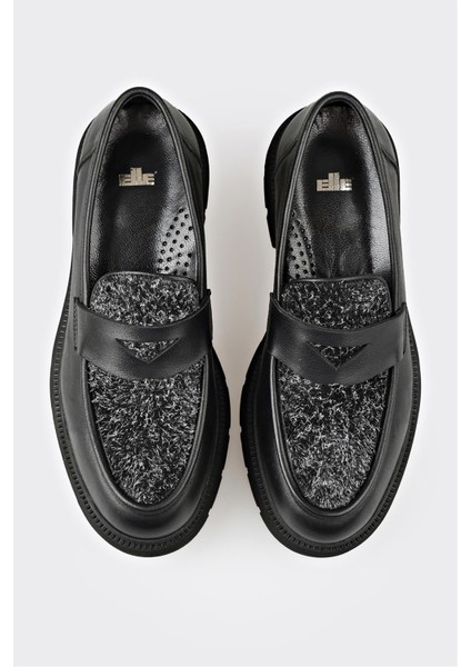 Siyah Deri Kadın Günlük Ayakkabı fırsatları