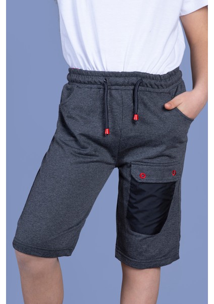 Erkek Çocuk Cep Garni Detaylı Şort