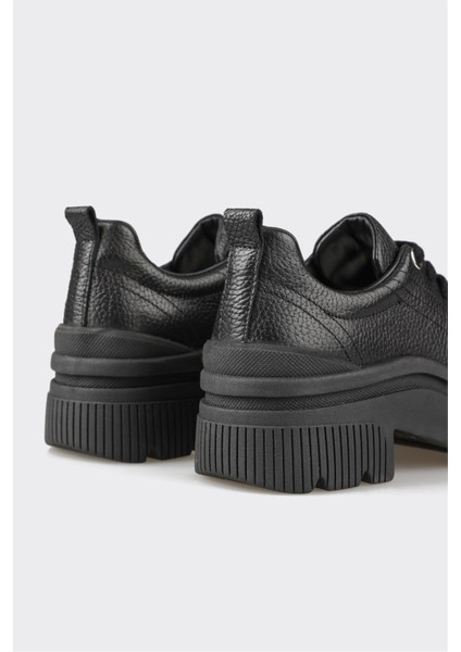 Siyah Deri Kadın Spor Ayakkabı indirimleri