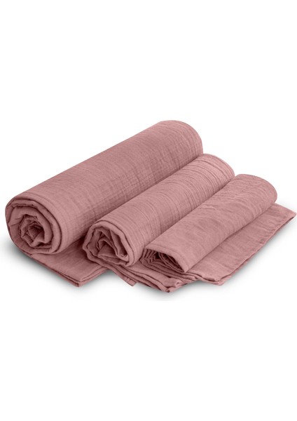 Taşıma Çantalı Müslin Seyahat Havlu Seti, Hafif ve Çabuk Kuruyan XL Banyo - Plaj Havlusu 170X110 cm