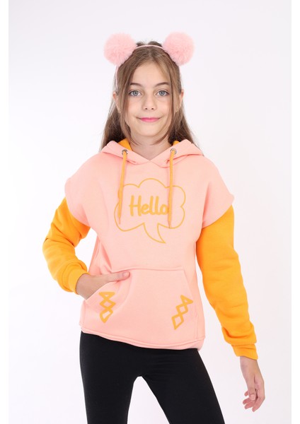 Kız Çocuk Baskılı Sweatshirt