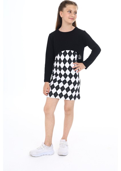 Kız Çocuk 2li Takım Baskılı Elbise fiyatları
