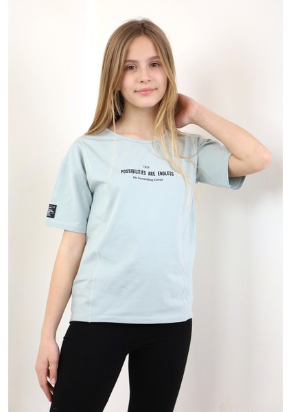 Kız Çocuk Baskılı Tişört