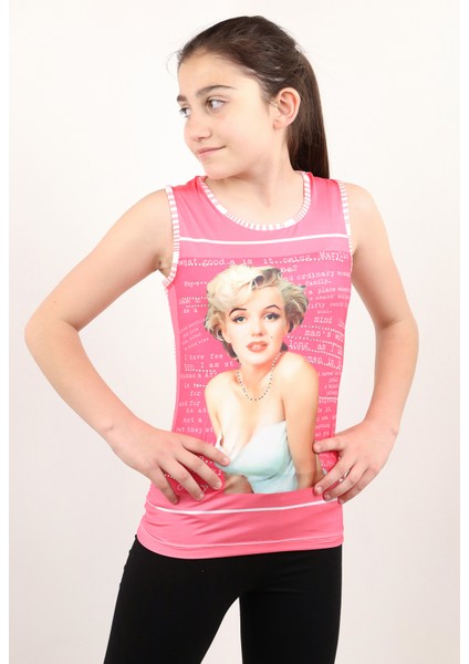 Kız Çocuk Atlet Marliyn Monroe Baskılı